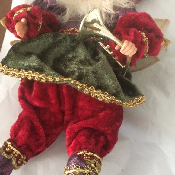 Handcrafted Santa Elf - Brocades, Velvet, & Trims - Picture 12 of 15